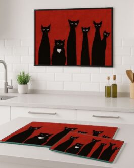 Die Abenteuer des kleinen Kätzchens Schneidebrett aus Glas