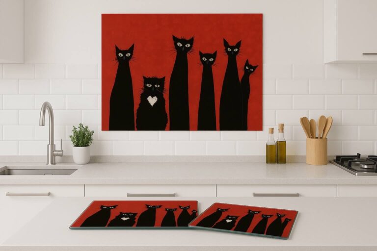 Küchen Schneidebrett aus Glas