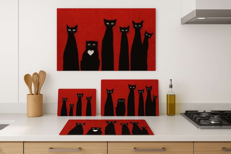 Schneidebrett aus Glas 4